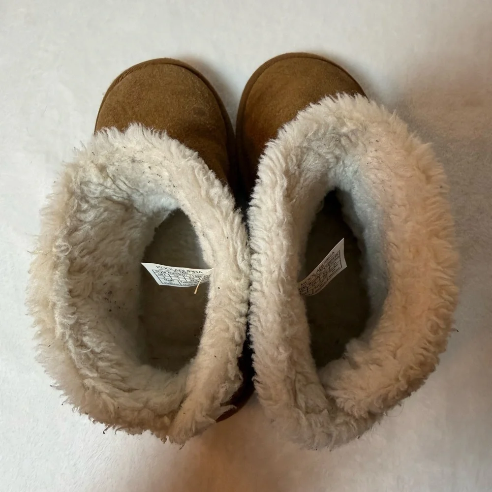 Koolaburra By Ugg Tan Kids Boots with Button Accent